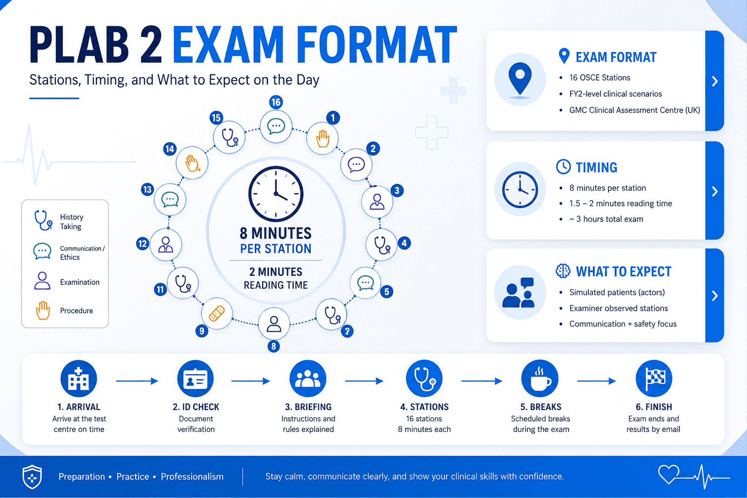 PLAB 2 Exam Format: Stations, Timing, and What to Expect on the Day